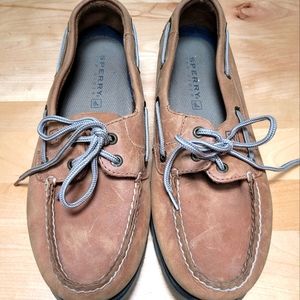 SPERRY | Tan Leather Boat Shoes, Sz 9 1/2